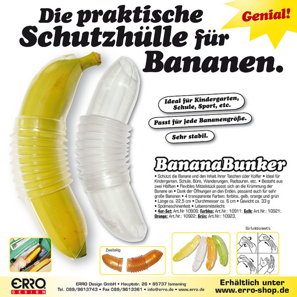 Banana Bunker, das Original in transparent