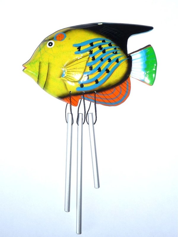 Klangfisch Magnet  gelb - magnetischer Fisch