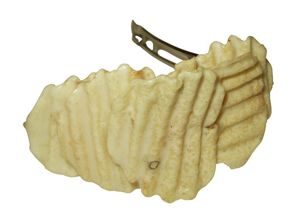 Haarspange aus Kartoffelchips