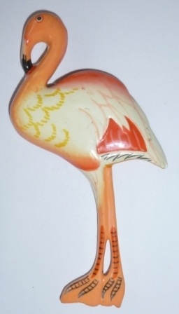 super Geschenk: Holzmagnet süßer Flamingo, klein - Handbemalt