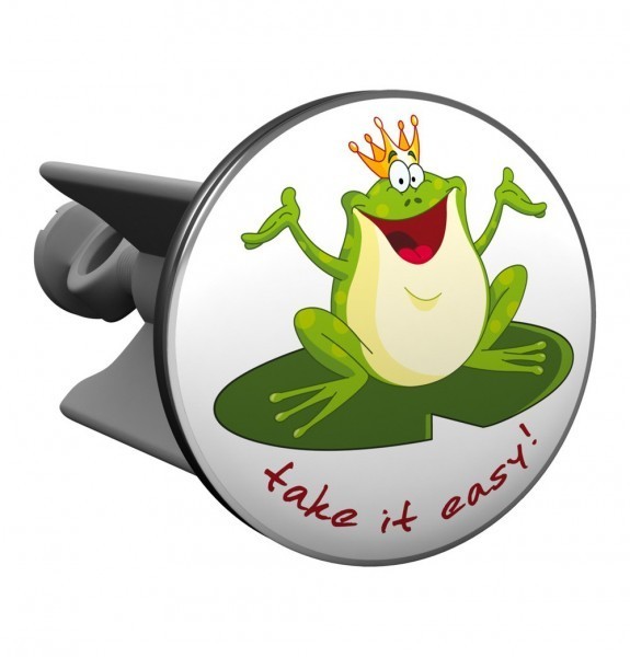Waschbeckenstöpsel Frosch "Take it easy"