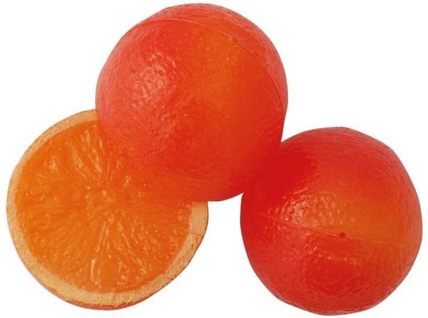 3er Set Orangen Hälften - Hohlattrappe zur Sommerdeko