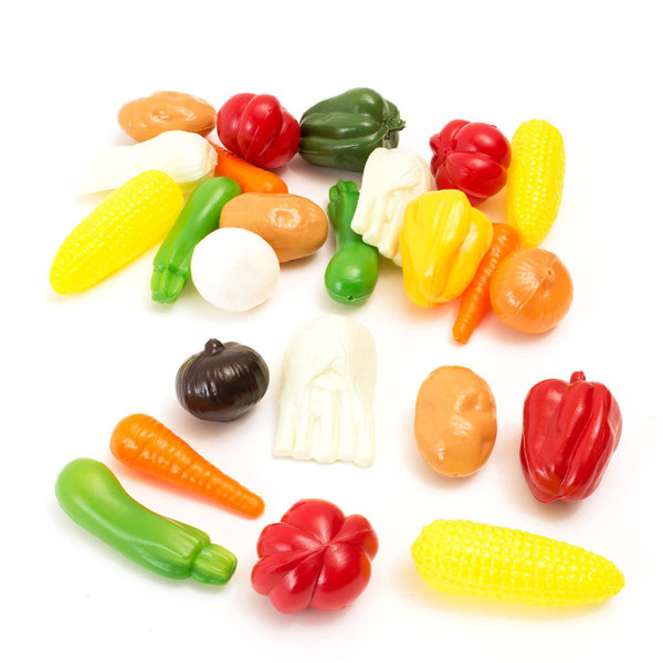 24er Set kleine Gemüseattrappen - Gemüse Fooddummies