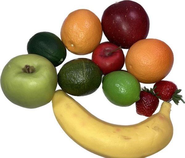 Obst Kunststoffattrappen - Lebensmittelimitationen im Set