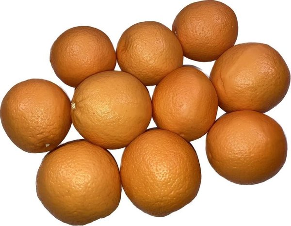 Orangen Kunststoffattrappen - Obstattrappen zur Deko